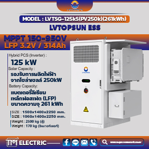 LVTOPSUN LVTSG-50kS(PV100k)(112kWh) ระบบจัดเก็บพลังงานแบตเตอรี่ระบายความร้อนด้วยของเหลว | ระบบจัดเก็
