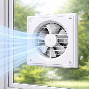 พัดลมดูดอากาศติดกระจก